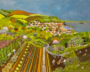 Jardin ouvrier au-dessus de Mousehole